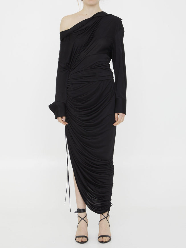 Alexander Wang Asymmetric Draped Dress - Ellie Belle