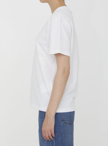 Alexander Wang Cotton T-shirt With Logo - Ellie Belle