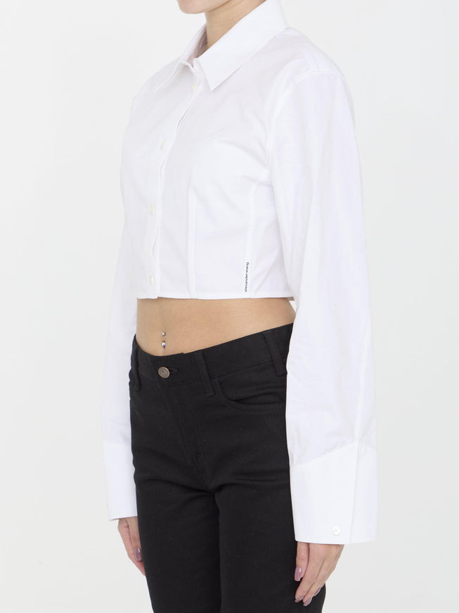 Alexander Wang Cropped Structured Shirt - Ellie Belle