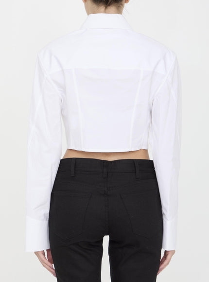 Alexander Wang Cropped Structured Shirt - Ellie Belle
