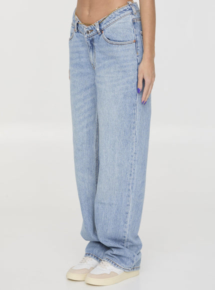 Alexander Wang Denim Jeans With Nameplate - Ellie Belle