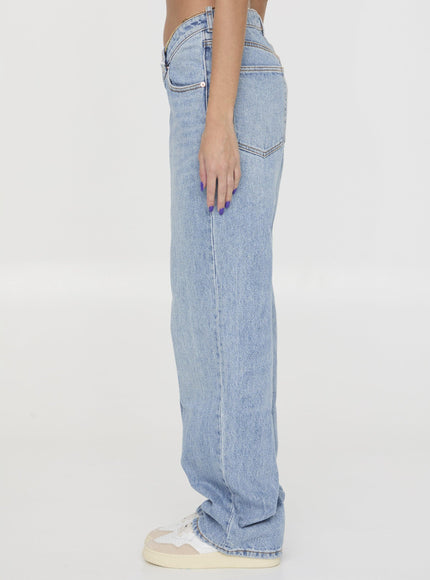 Alexander Wang Denim Jeans With Nameplate - Ellie Belle