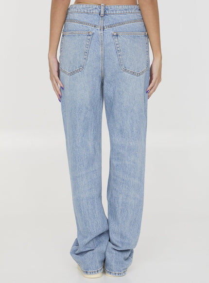 Alexander Wang Denim Jeans With Nameplate - Ellie Belle