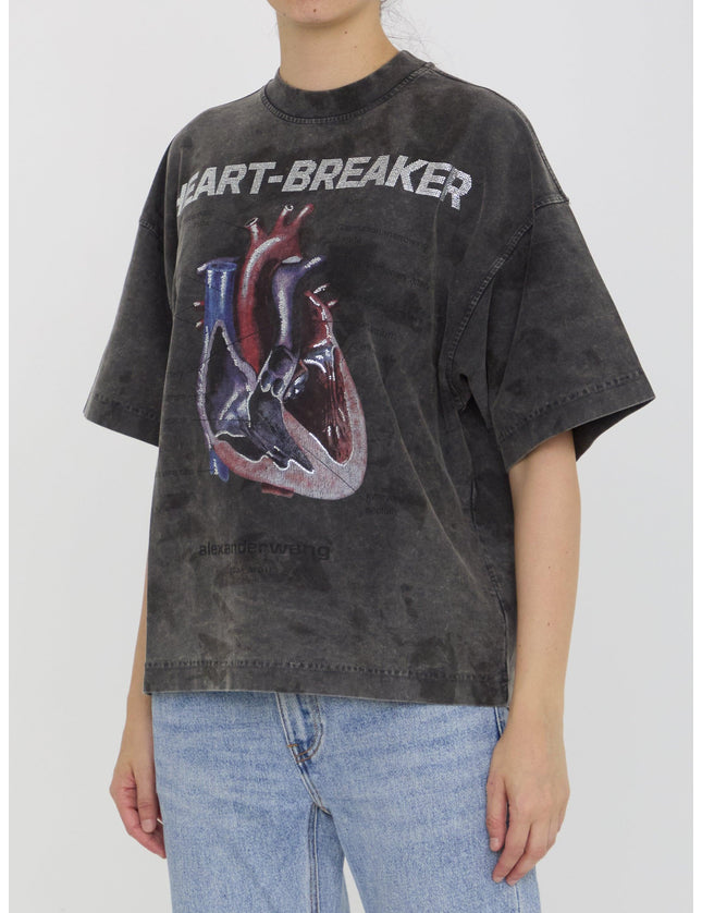 Alexander Wang Heartbreaker T-shirt in Gray - Ellie Belle