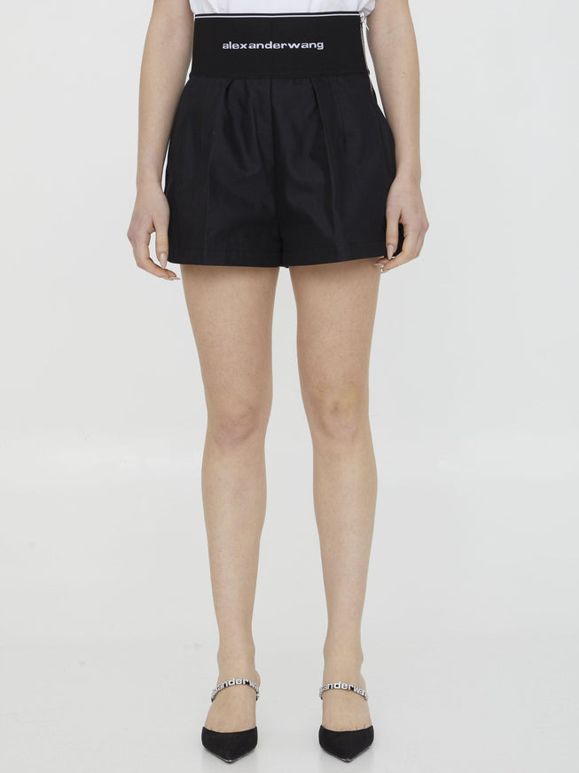 Alexander Wang Logo Safari Tailored Shorts - Ellie Belle