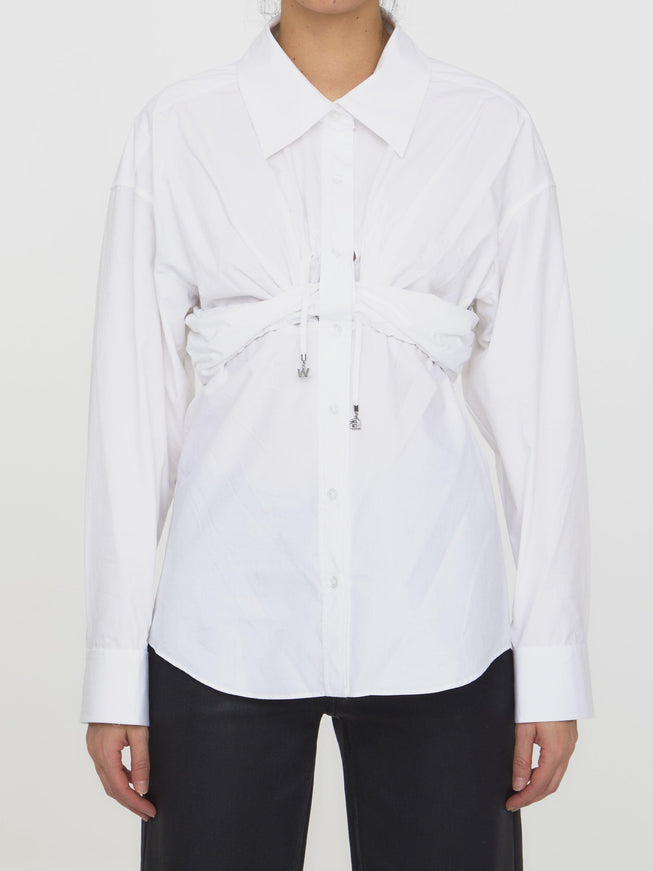 Alexander Wang Ruched White Shirt - Ellie Belle