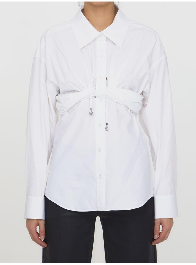 Alexander Wang Ruched White Shirt - Ellie Belle