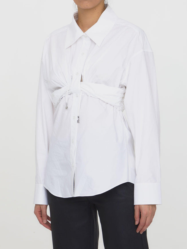 Alexander Wang Ruched White Shirt - Ellie Belle