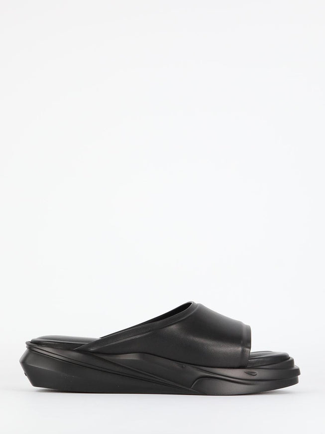 Alyx Black Leather Sandals - Ellie Belle