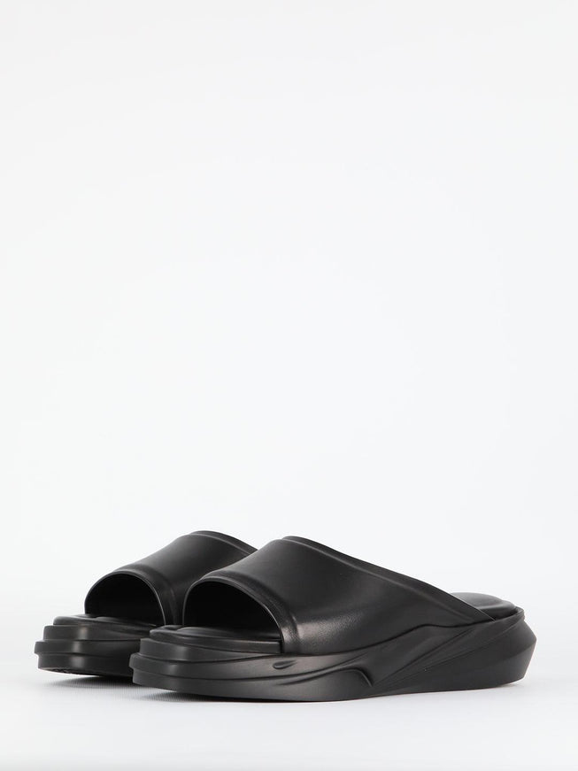 Alyx Black Leather Sandals - Ellie Belle