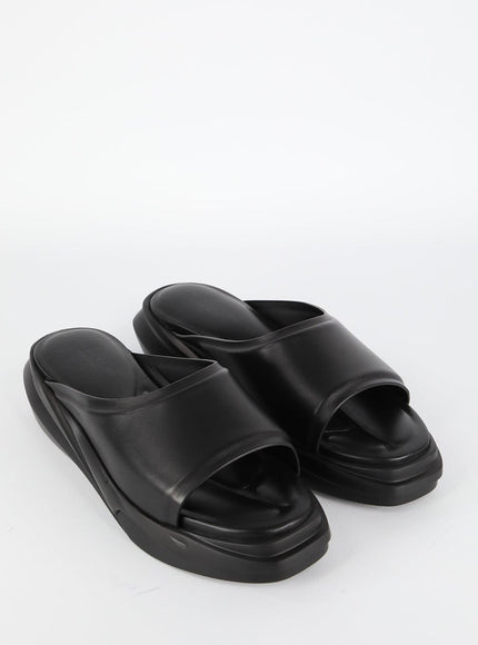 Alyx Black Leather Sandals - Ellie Belle