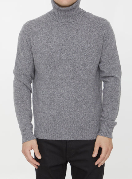 Ami Paris Grey Cashmere Turtleneck - Ellie Belle