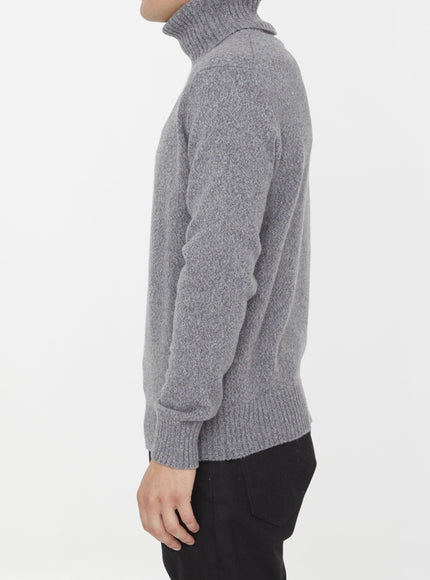 Ami Paris Grey Cashmere Turtleneck - Ellie Belle