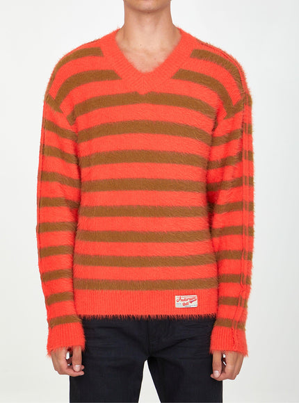 Andersson Bell Orange And Beige Striped Jumper - Ellie Belle