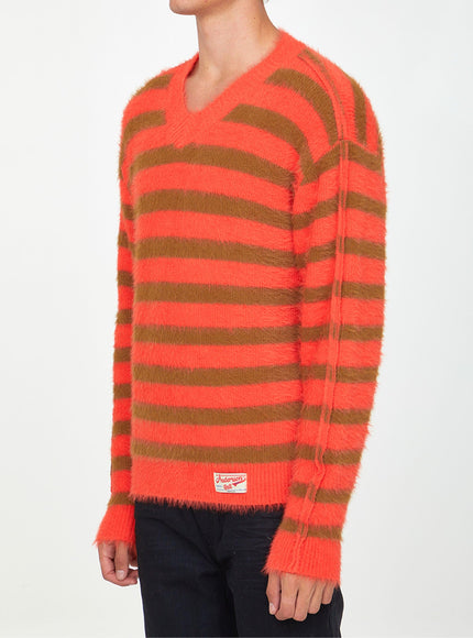 Andersson Bell Orange And Beige Striped Jumper - Ellie Belle