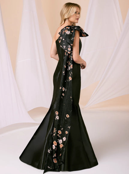 Anne Barge Hollis Mikado Gown with Detachable Bow