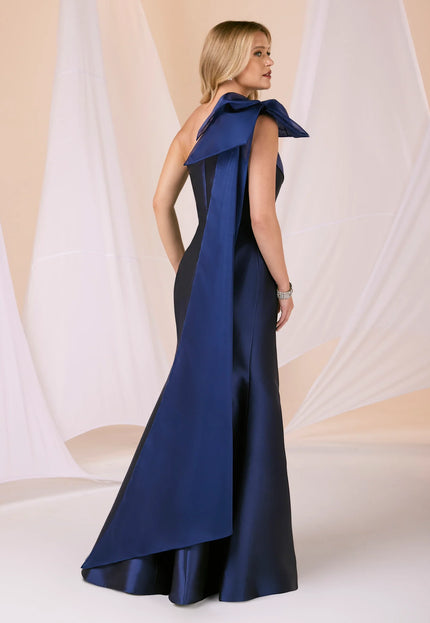 Anne Barge Jensen Trumpet Gown with Organza Bow