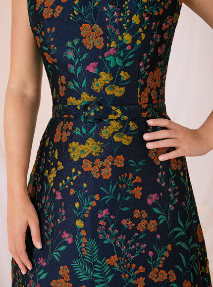 Anne Barge Parker Wildflower Jacquard A-Line Gown