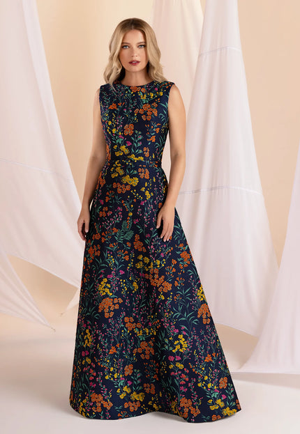Anne Barge Parker Wildflower Jacquard A-Line Gown