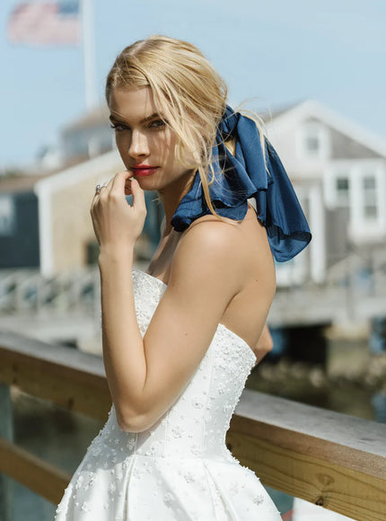 Anne Barge Darling Mikado Strapless Wedding Gown