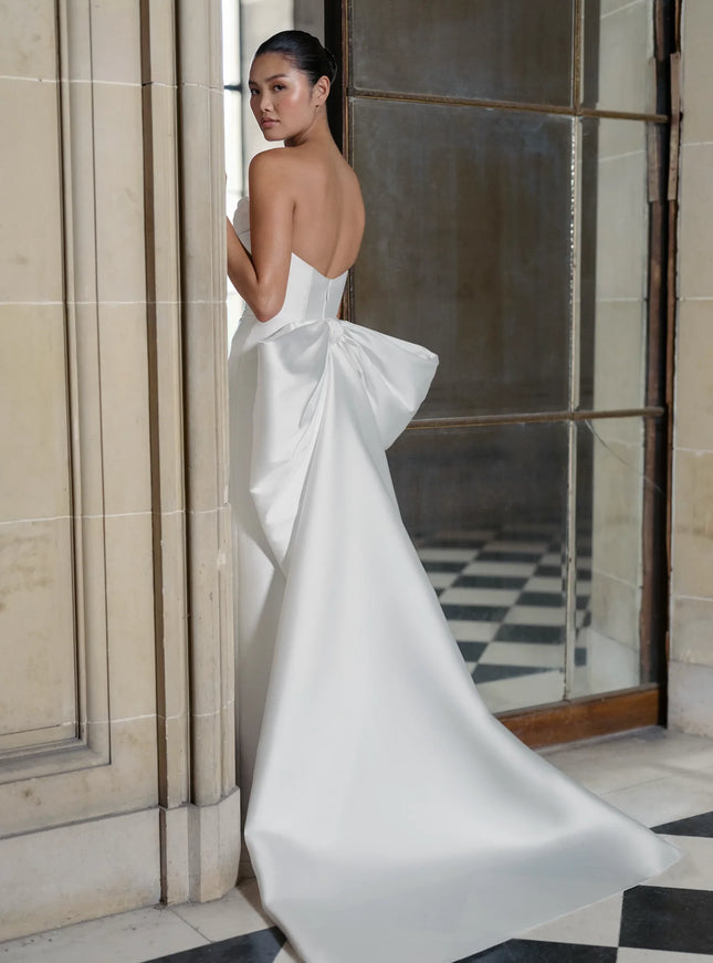 Anne Barge Rodgers Mikado Scuba Wedding Gown