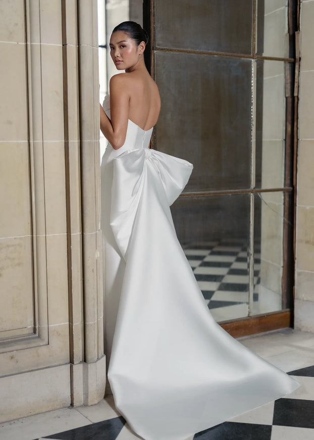 Anne Barge Rodgers Mikado Scuba Wedding Gown