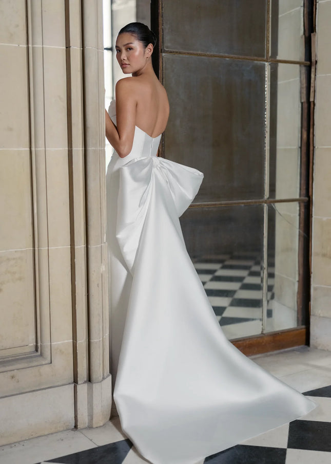 Anne Barge Rodgers Mikado Scuba Wedding Gown