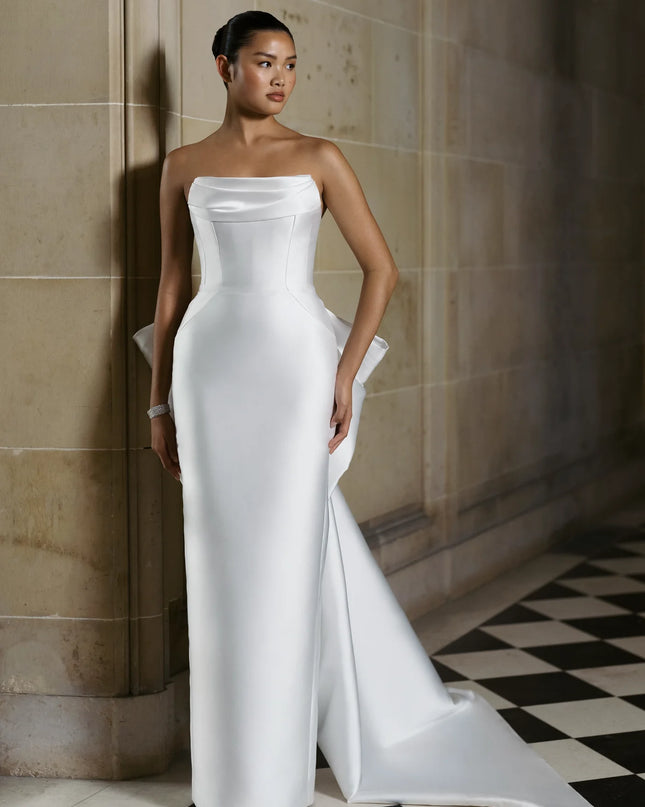 Anne Barge Rodgers Mikado Scuba Wedding Gown