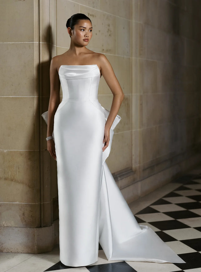 Anne Barge Rodgers Mikado Scuba Wedding Gown