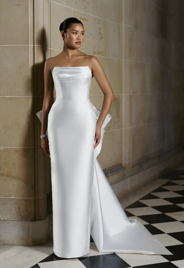 Anne Barge Rodgers Mikado Scuba Wedding Gown