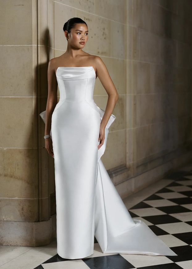 Anne Barge Rodgers Mikado Scuba Wedding Gown