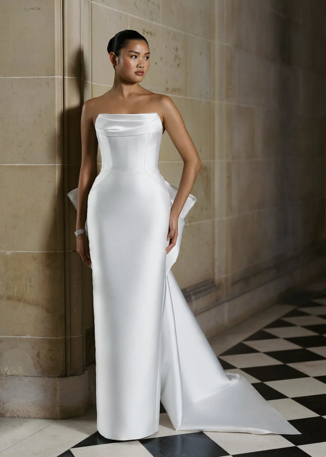 Anne Barge Rodgers Mikado Scuba Wedding Gown