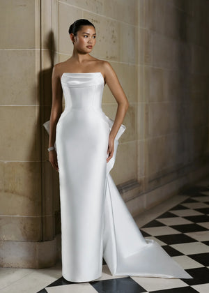 Anne Barge Rodgers Mikado Scuba Wedding Gown