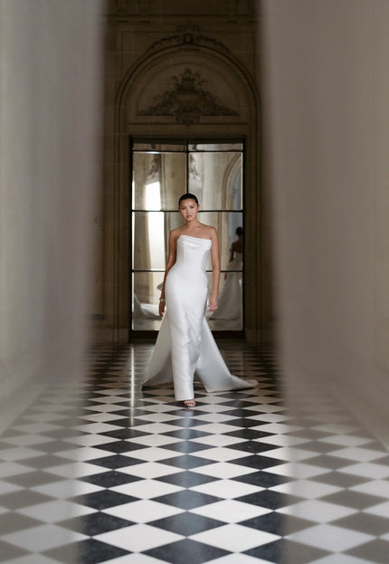 Anne Barge Rodgers Mikado Scuba Wedding Gown