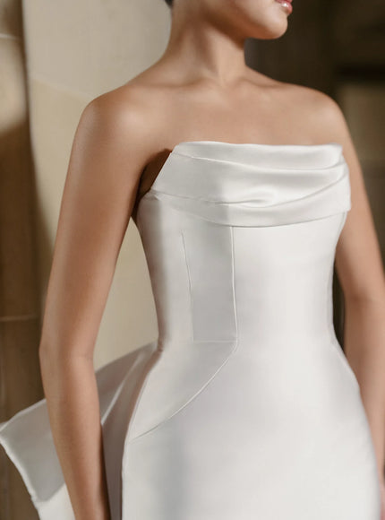 Anne Barge Rodgers Mikado Scuba Wedding Gown