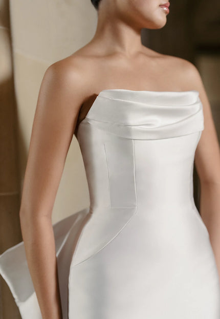 Anne Barge Rodgers Mikado Scuba Wedding Gown