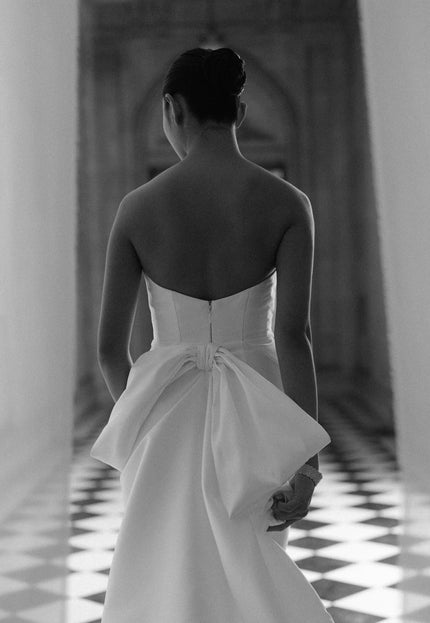 Anne Barge Rodgers Mikado Scuba Wedding Gown