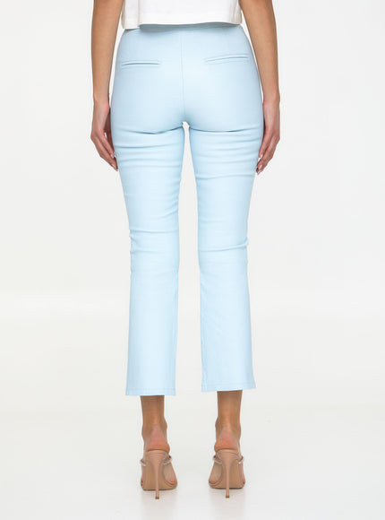 Arma Light-blue Leather Pants - Ellie Belle