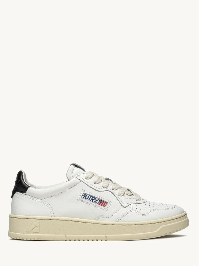 Autry Medalist Men's Sneakers White with Black Detail - Ellie Belle