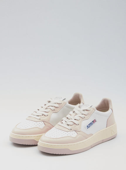 Autry Medalist Sneakers in Pink-White Tone - Ellie Belle