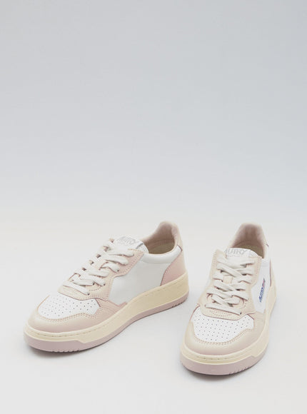 Autry Medalist Sneakers in Pink-White Tone - Ellie Belle