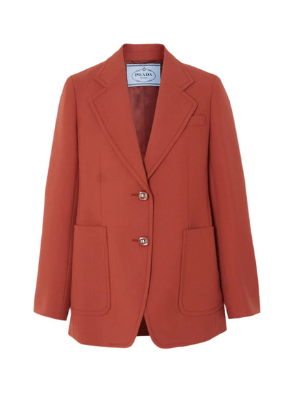 Prada Terracotta Wool Blazer for Women