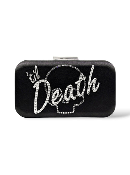 Raven "Til Death" Crystal Clutch