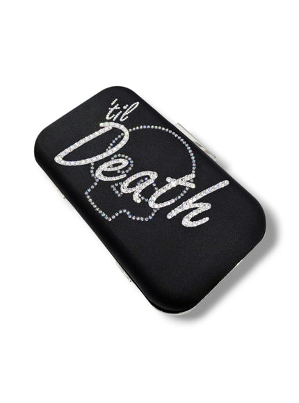 Raven "Til Death" Crystal Clutch