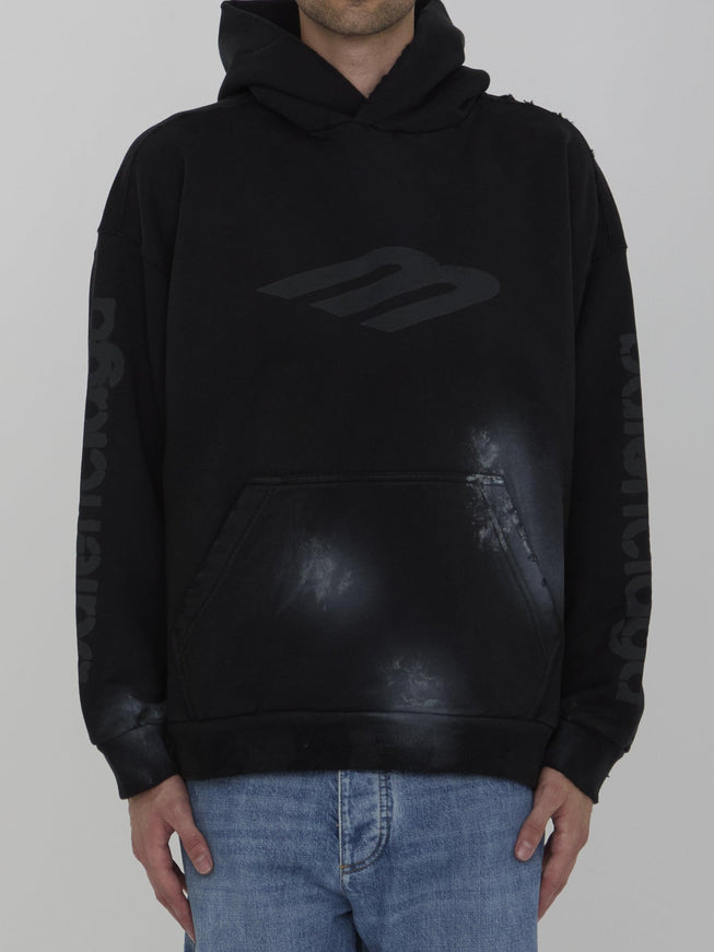 Balenciaga 3B Stencil Hoodie In Black - Ellie Belle