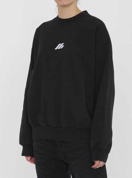 Balenciaga Activewear Sweatshirt in Black - Ellie Belle