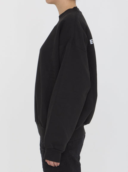 Balenciaga Activewear Sweatshirt in Black - Ellie Belle