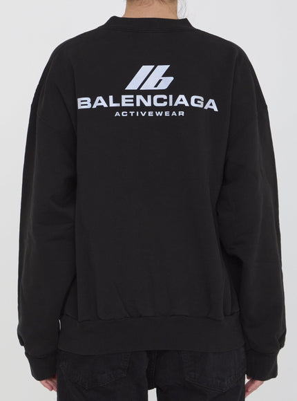 Balenciaga Activewear Sweatshirt in Black - Ellie Belle