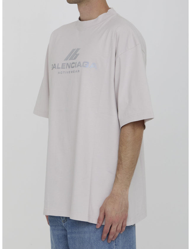 Balenciaga Activewear T-shirt In Gray - Ellie Belle
