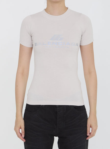 Balenciaga Activewear T-shirt With Ribbed Collar - Ellie Belle